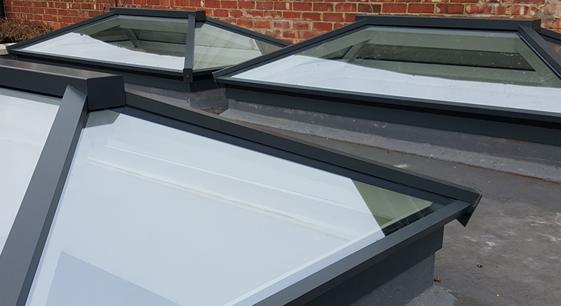3 Roof lanterns as part of an orangery extension
